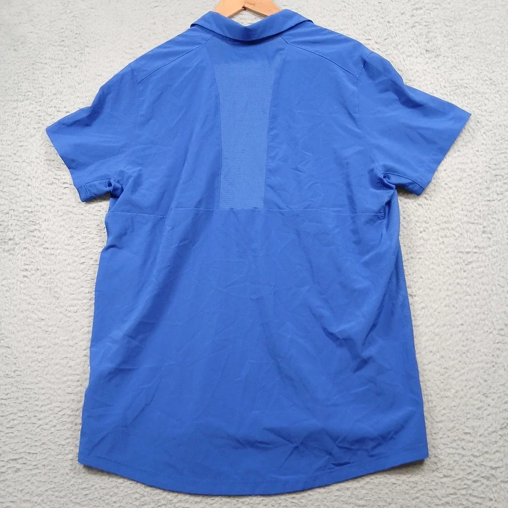 Adidas HG7477‎ Short Sleeve Performance Polo Shirt Mens XLT Blue EUC